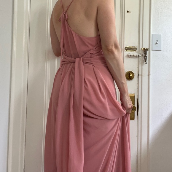 Custom rose Amsale bridesmaid dress 💞 - Picture 3 of 4